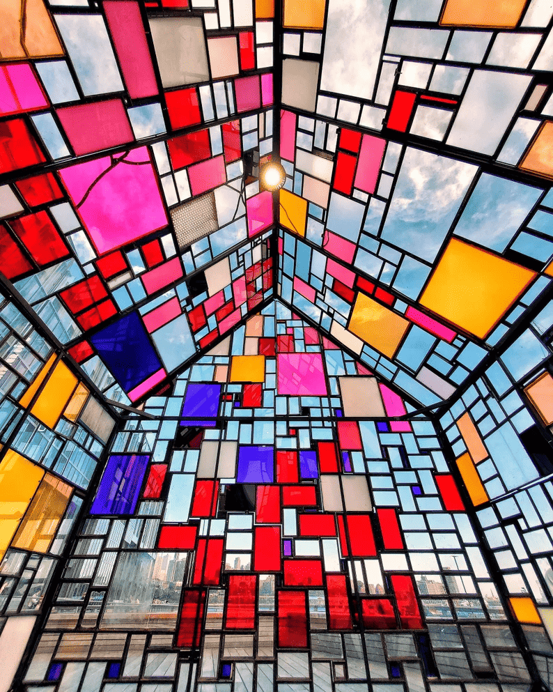 Colorful greenhouse